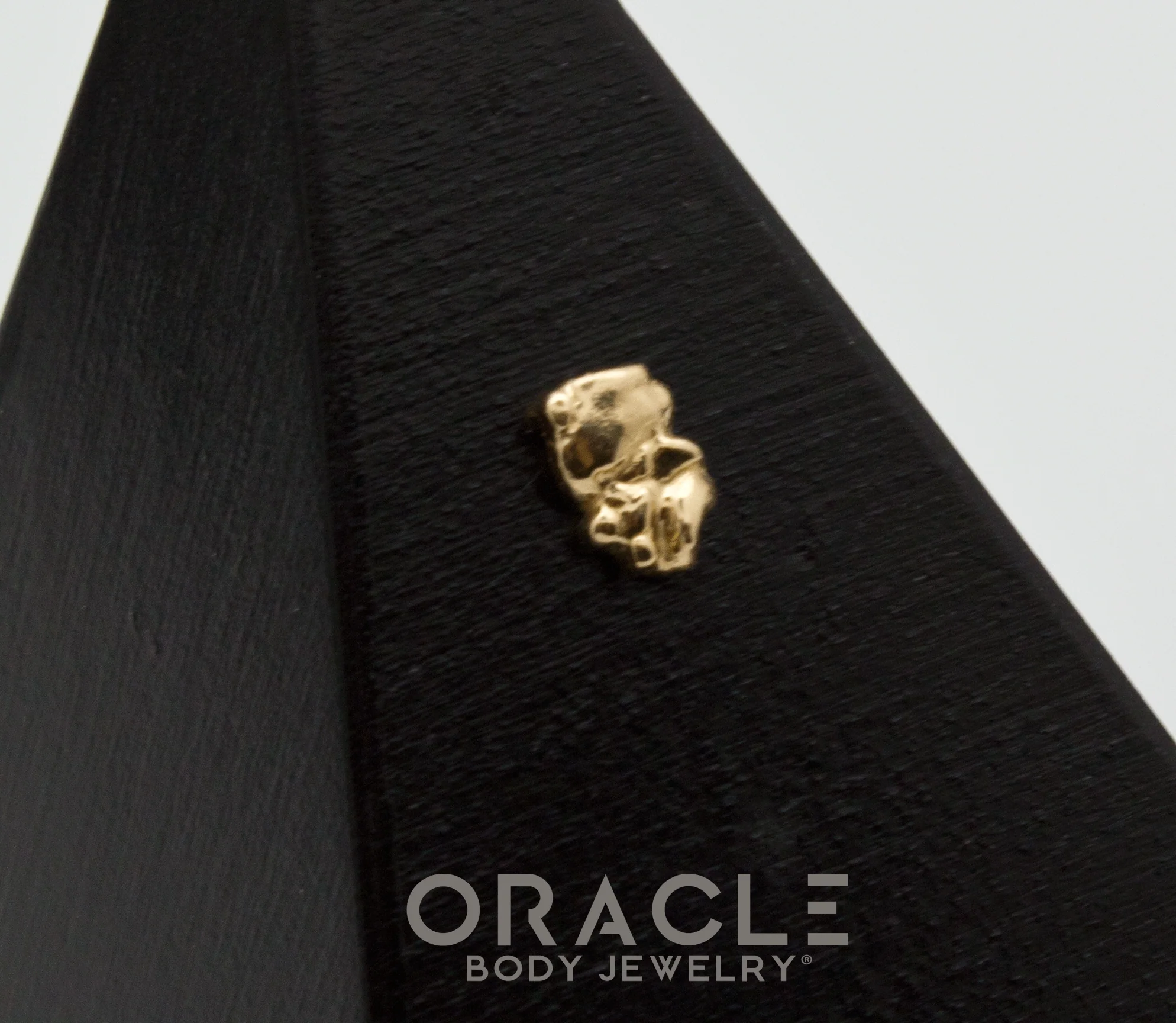 14k Gold Nugget Threadless End - Image 2