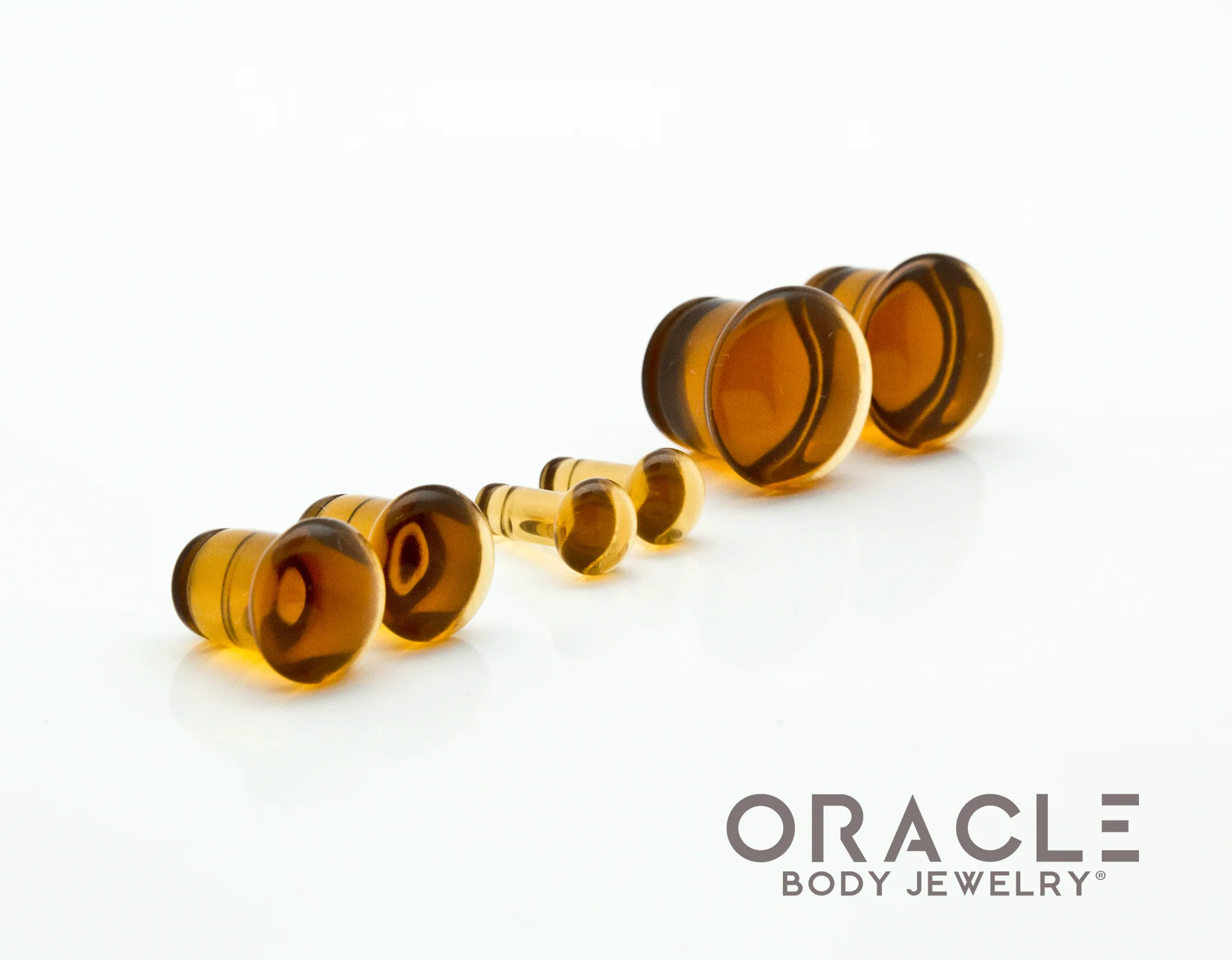 Champagne Quartz Single Flare Plugs - Image 2