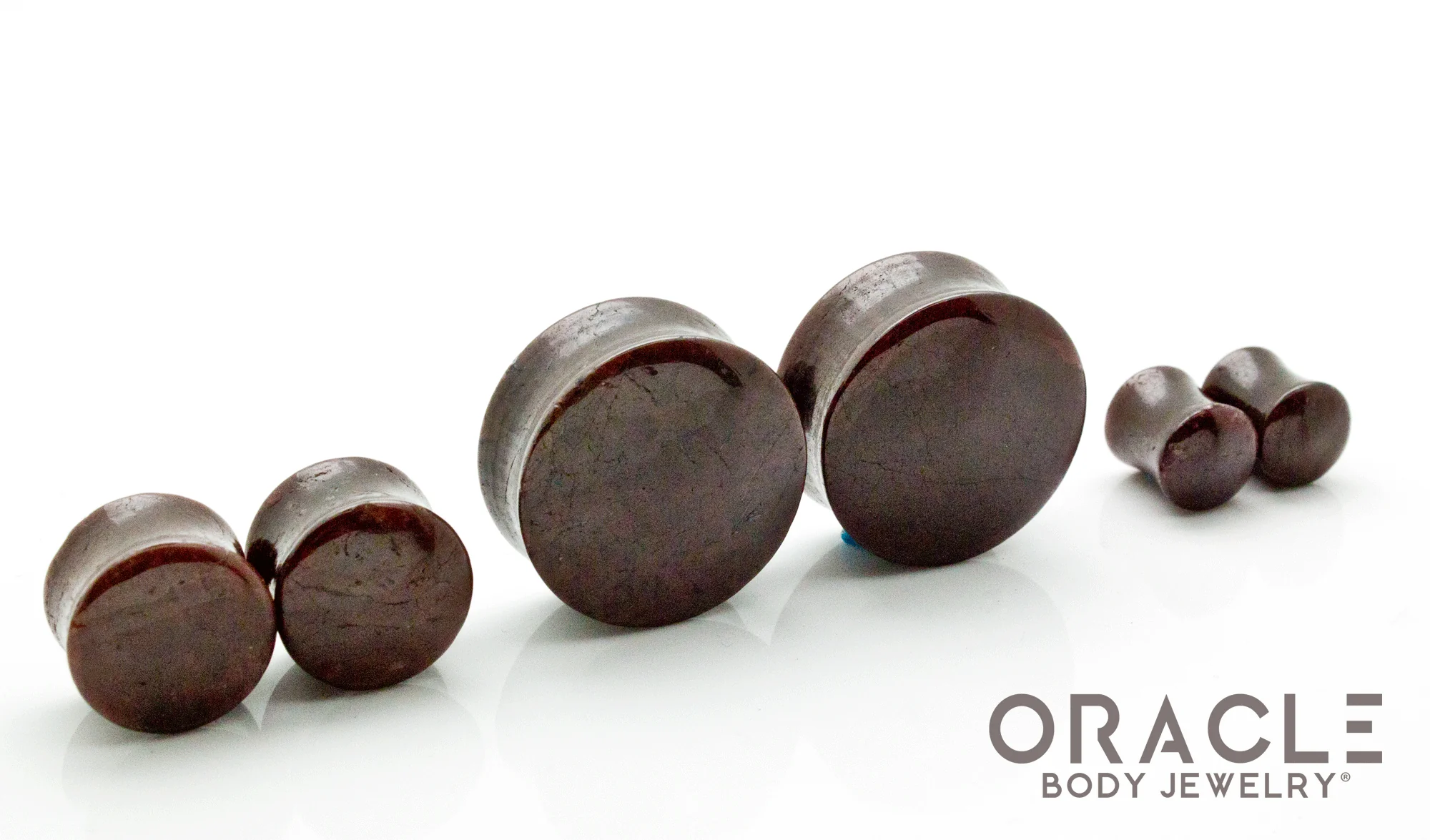 Garnet Double Flare Plugs - Image 2