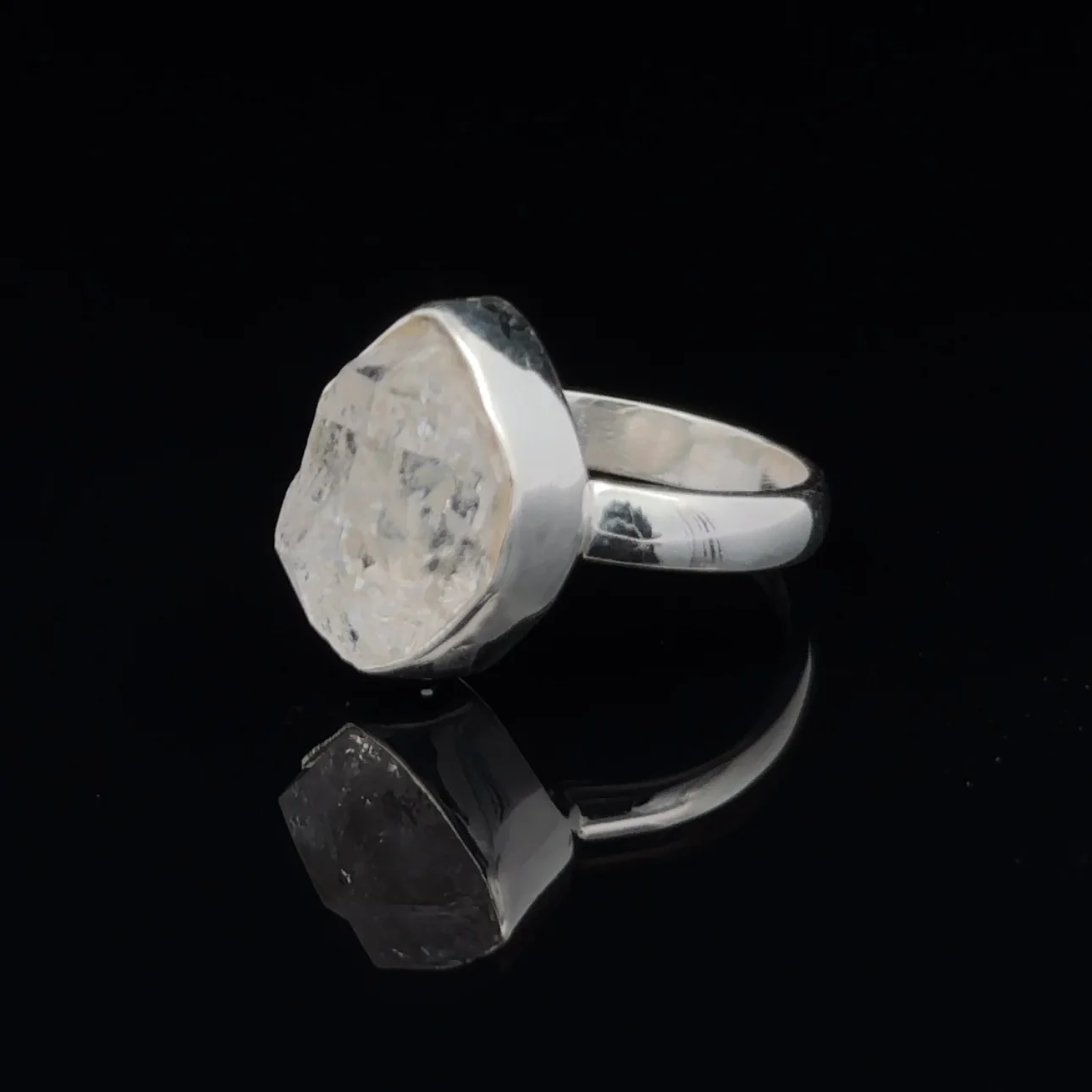 Sterling SIlver Herkimer Diamond Ring Size 7 - Image 3