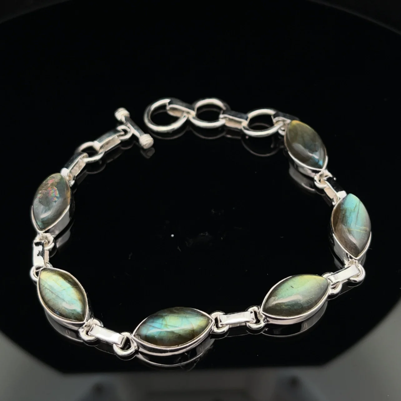 Sterling Silver Labradorite Bracelet - Image 4