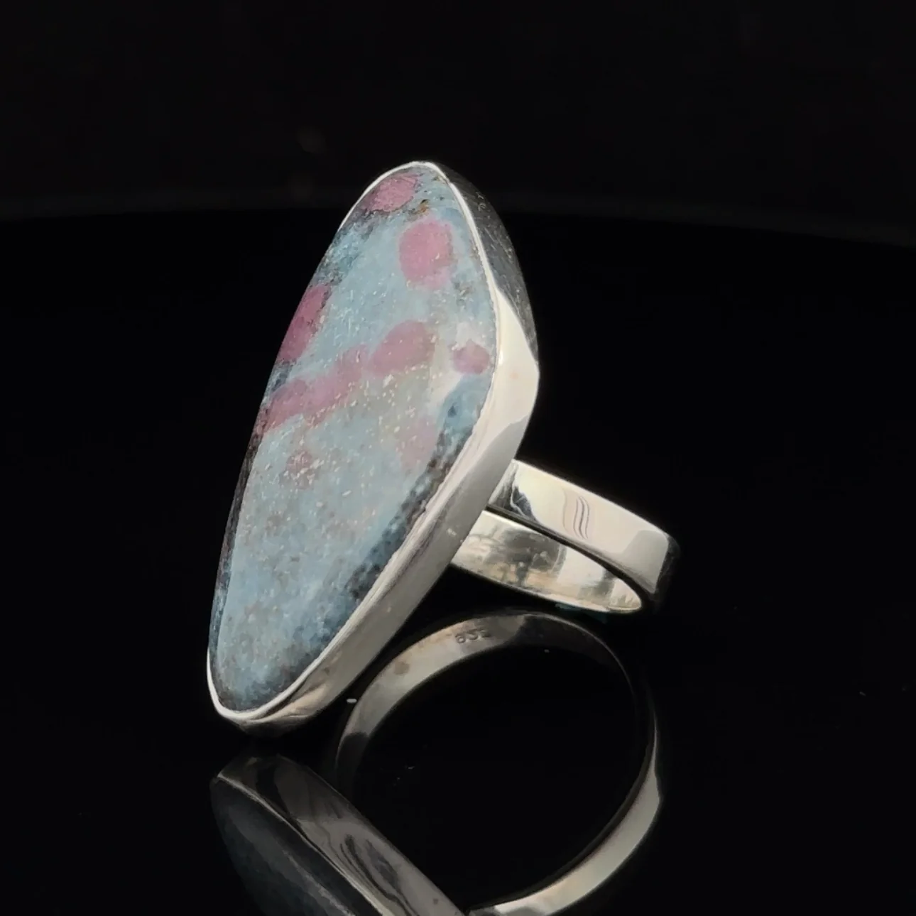 Sterling Silver Ruby In Kyanite Ring Size 6 - Image 3
