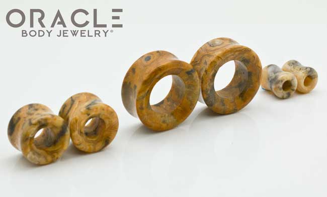 Crazy Lace Agate Eyelets / Tunnels - Image 2