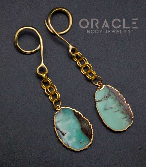 Crossover With Gold Plated Chrysoprase - Image 2