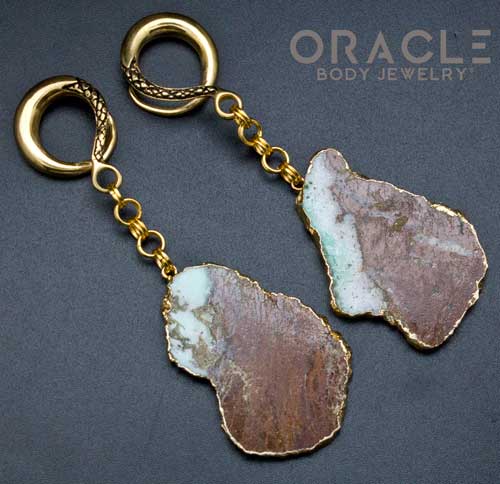 Crossover With Gold Plated Chrysoprase - Image 2