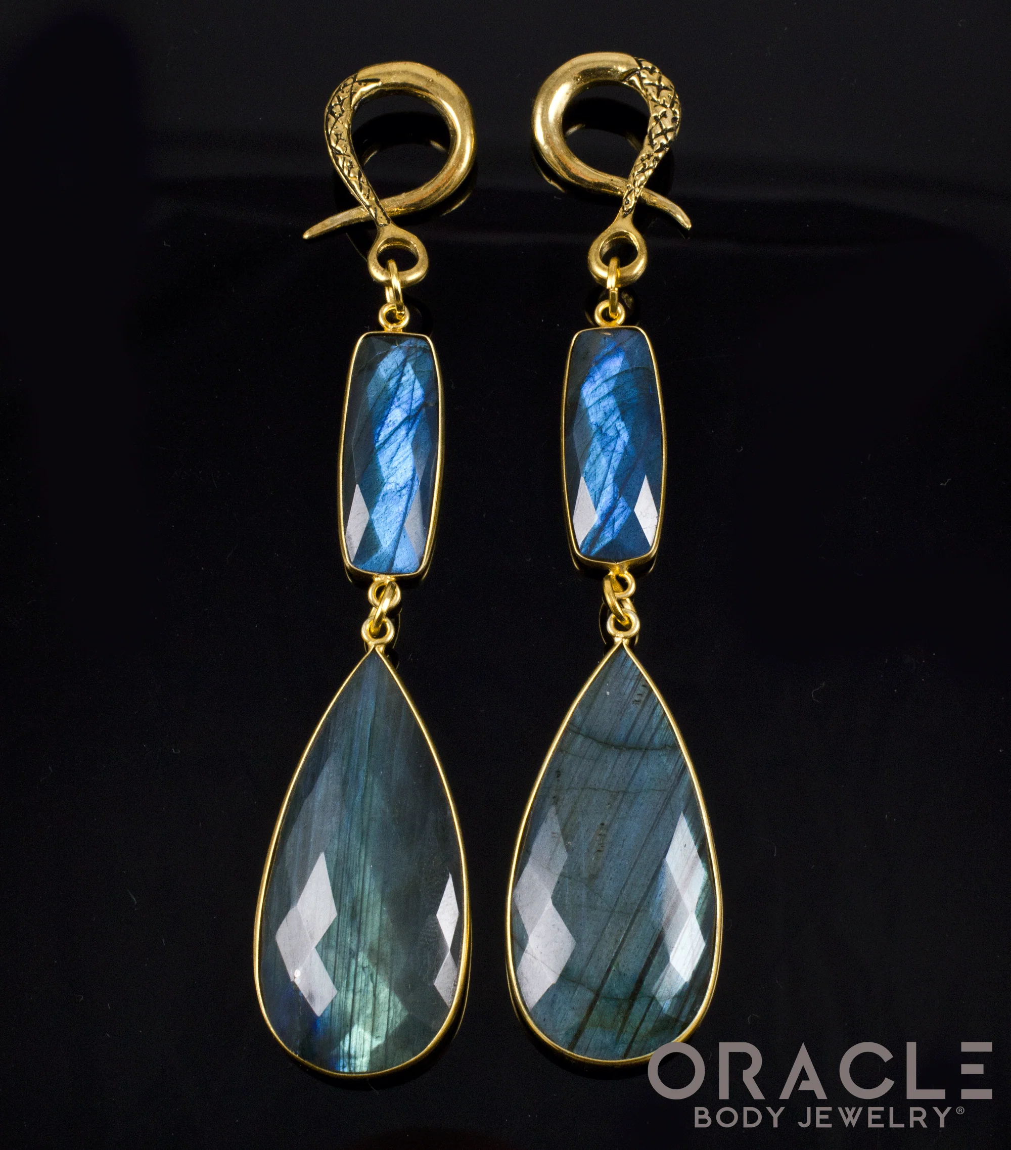 Crossover With Gold Plated Faceted Labradorite - Image 2