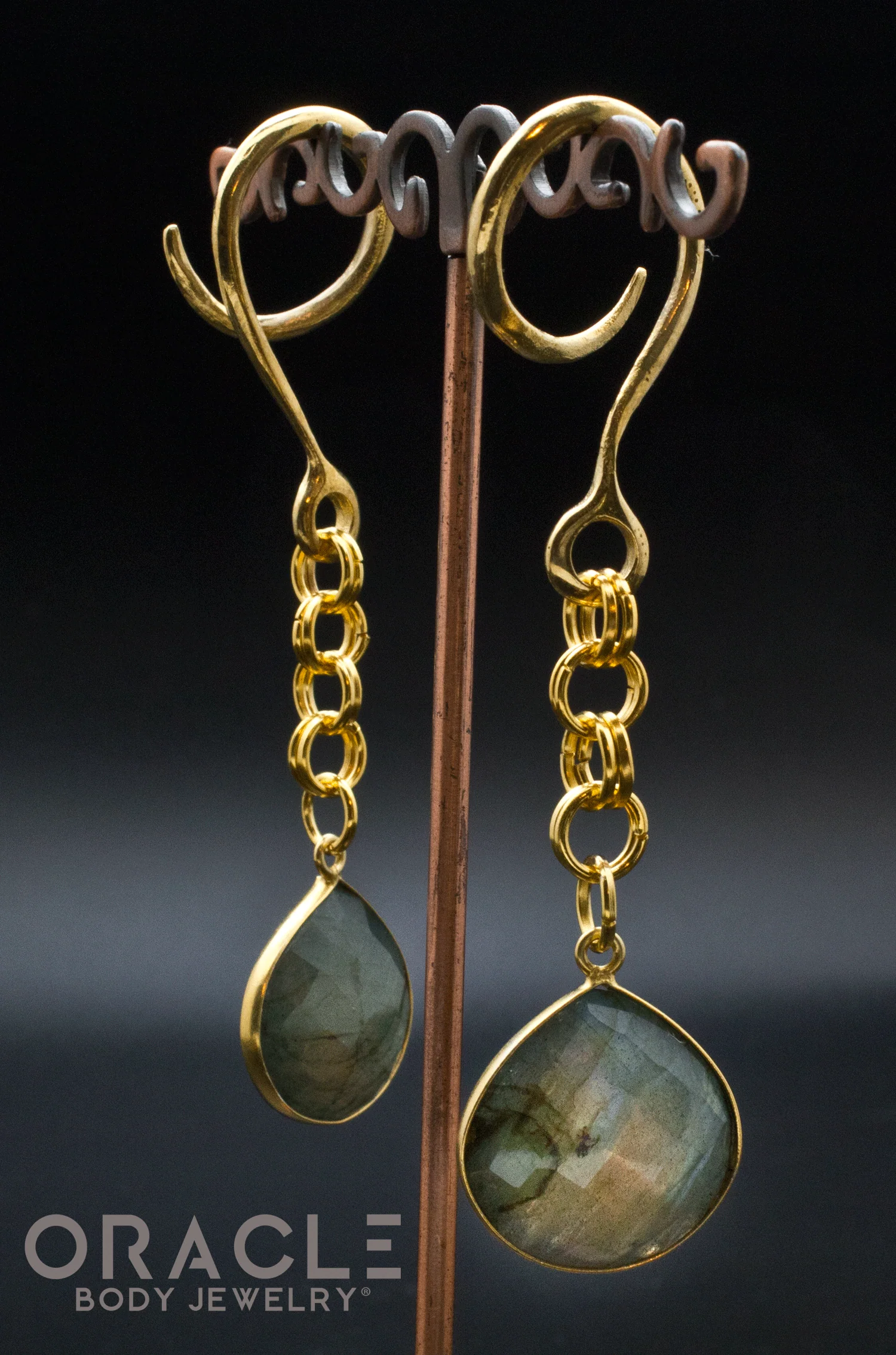 Crossover With Gold Plated Faceted Labradorite - Image 2