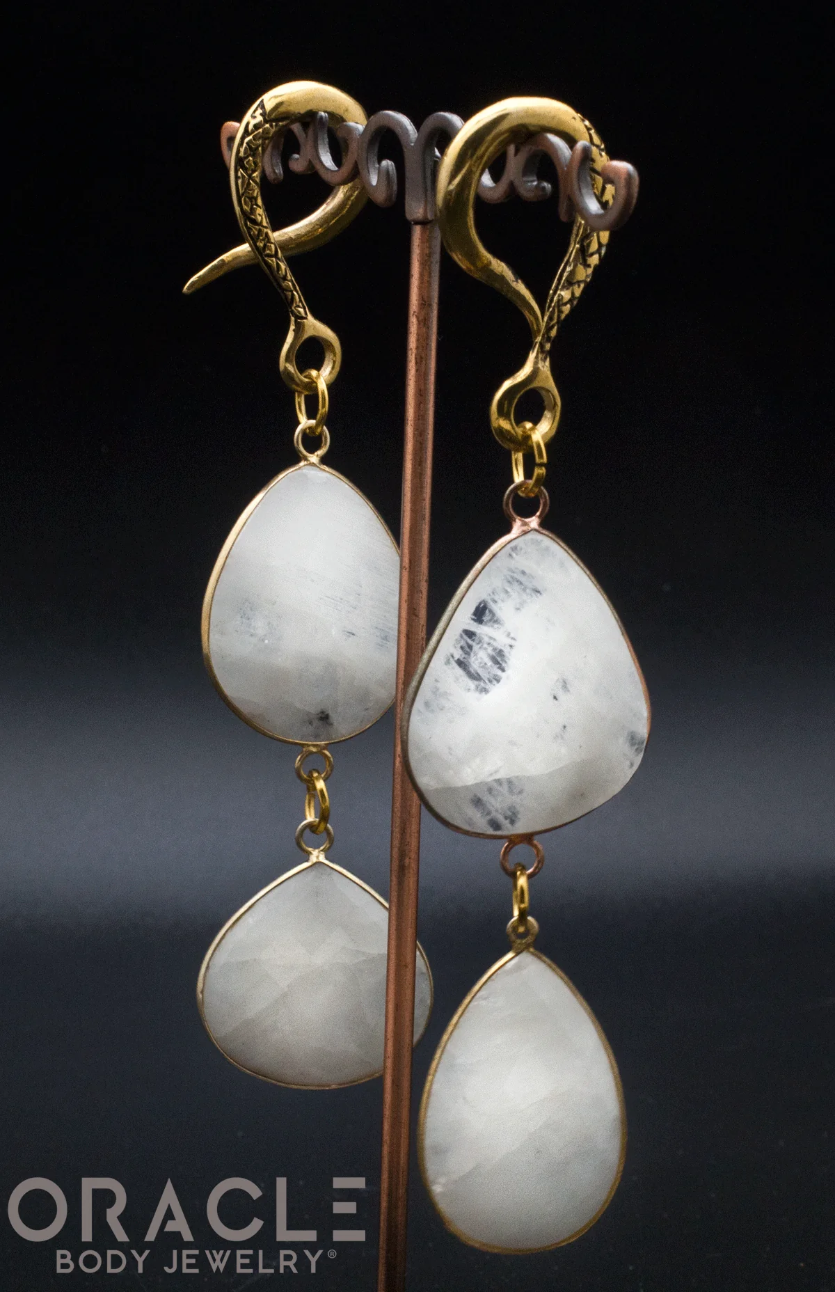 Crossover With Gold Plated Faceted Moonstone - Image 2