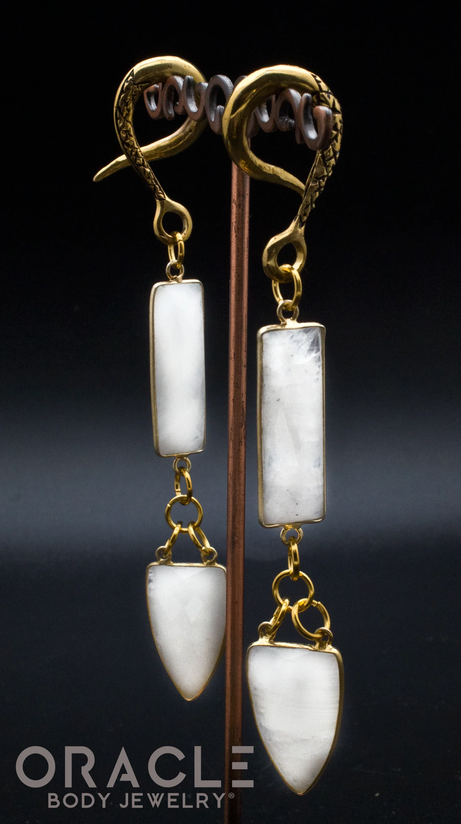 Crossover With Gold Plated Faceted Moonstone - Image 2