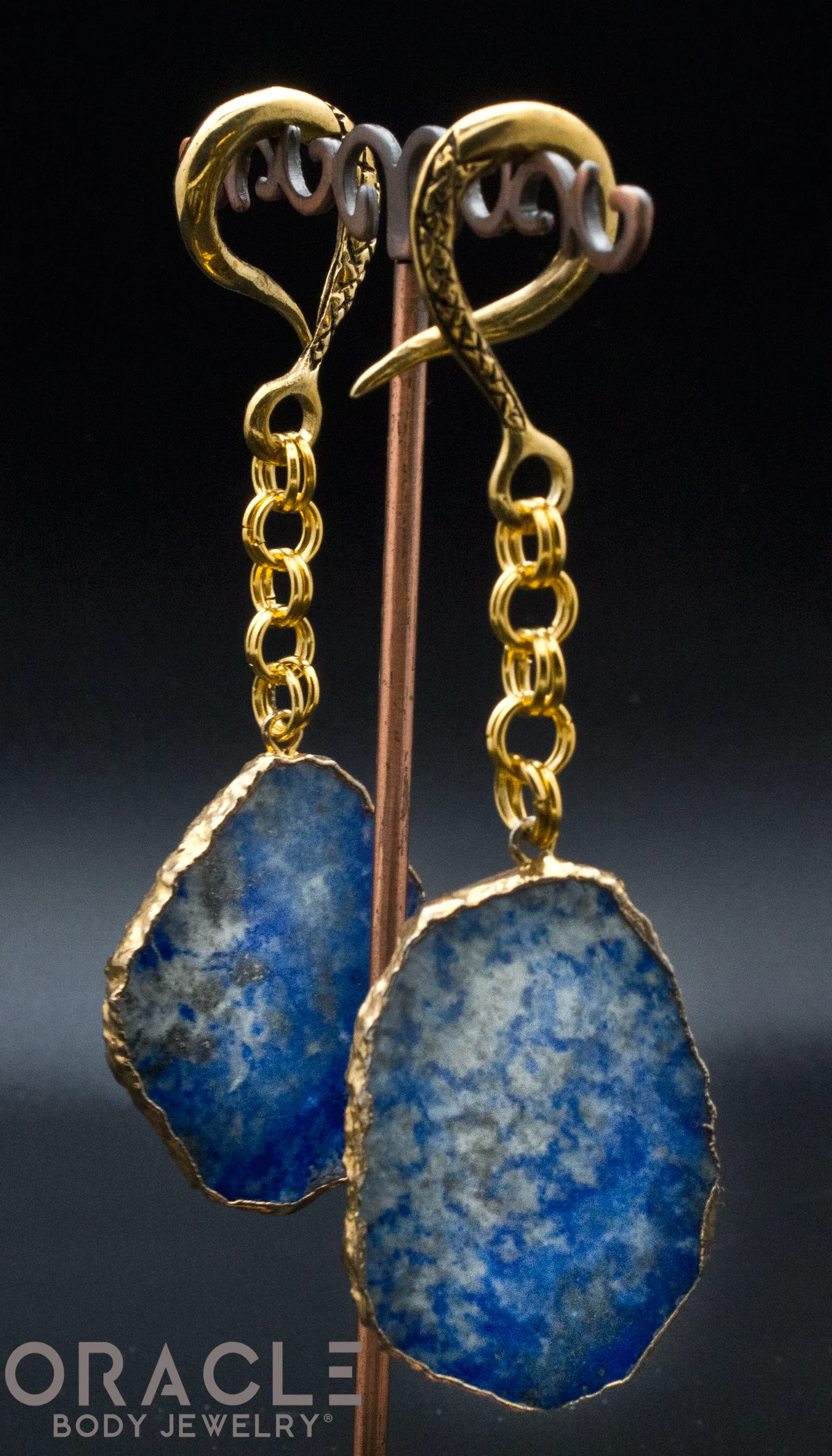 Crossover With Gold Plated Lapis - Image 2