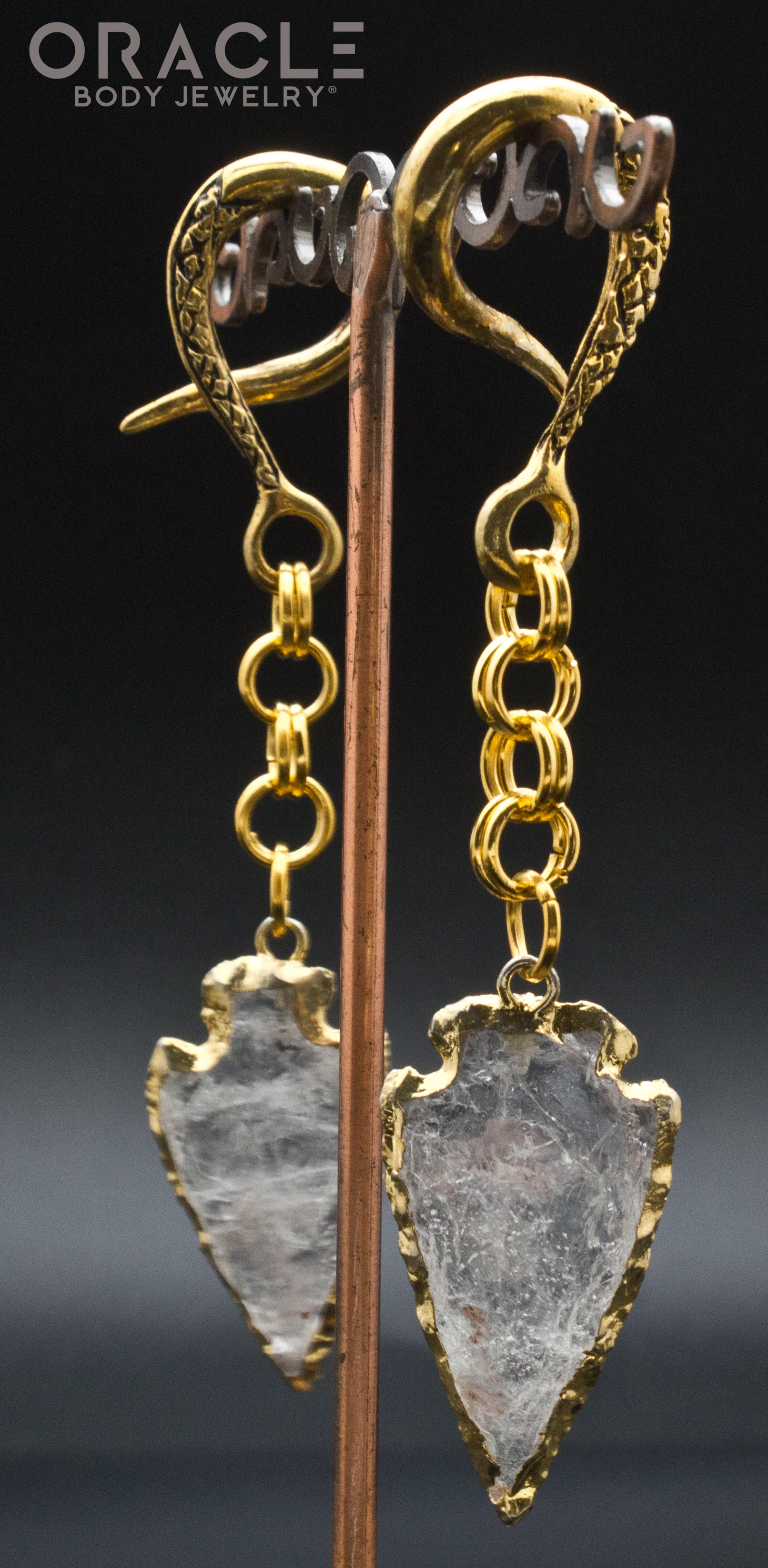 Crossover With Gold Plated Quartz Arrowheads - Image 2