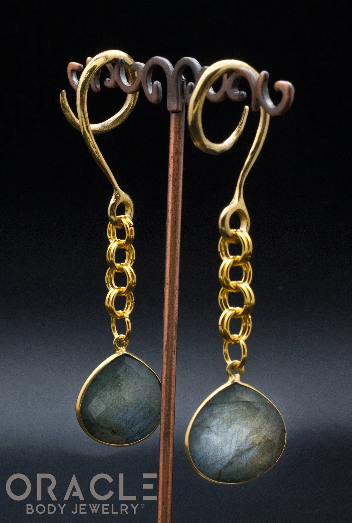 Crossover With Gold Plated Faceted Labradorite - Image 2