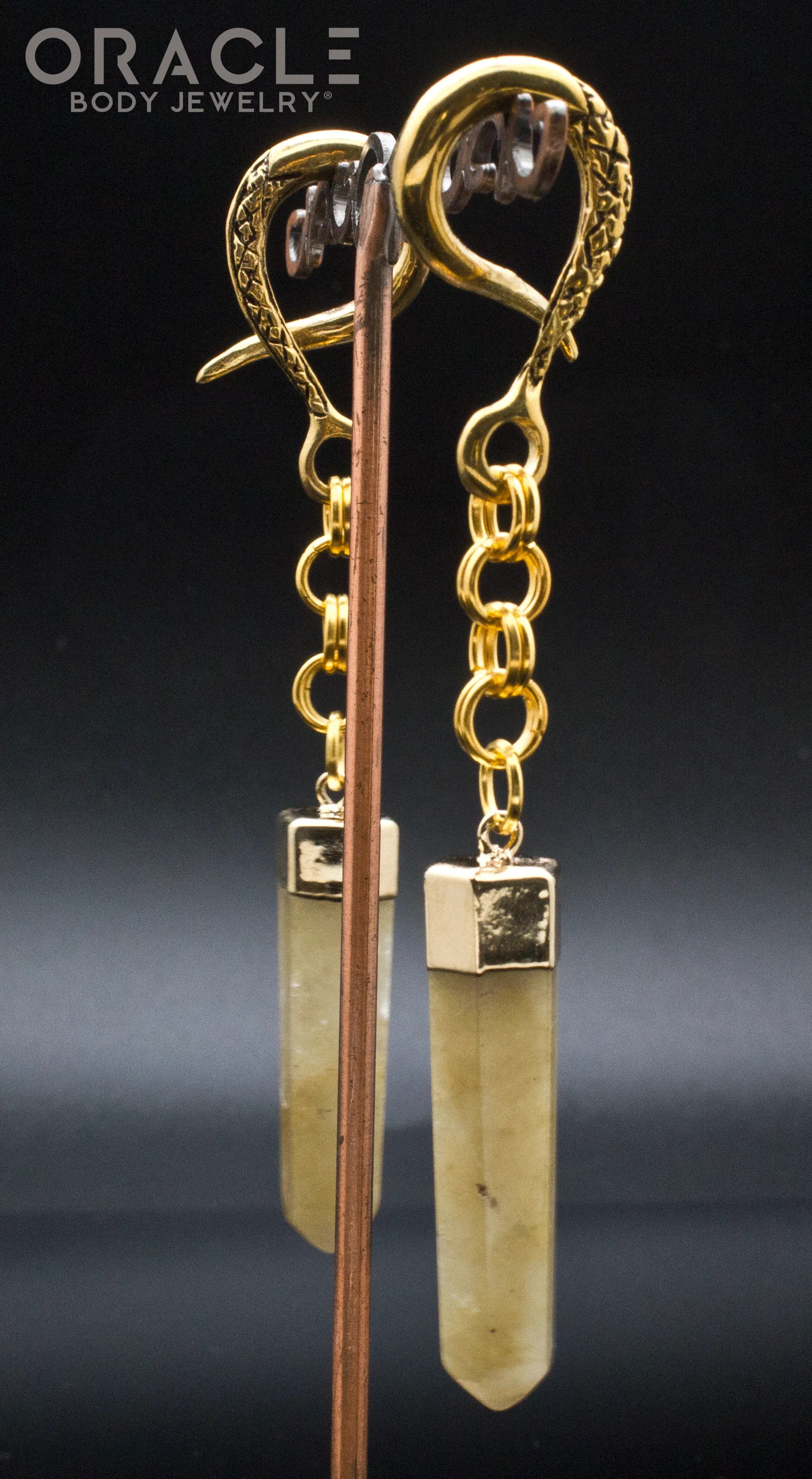 Crossover With Gold Plated Rutilated Quartz Points - Image 2
