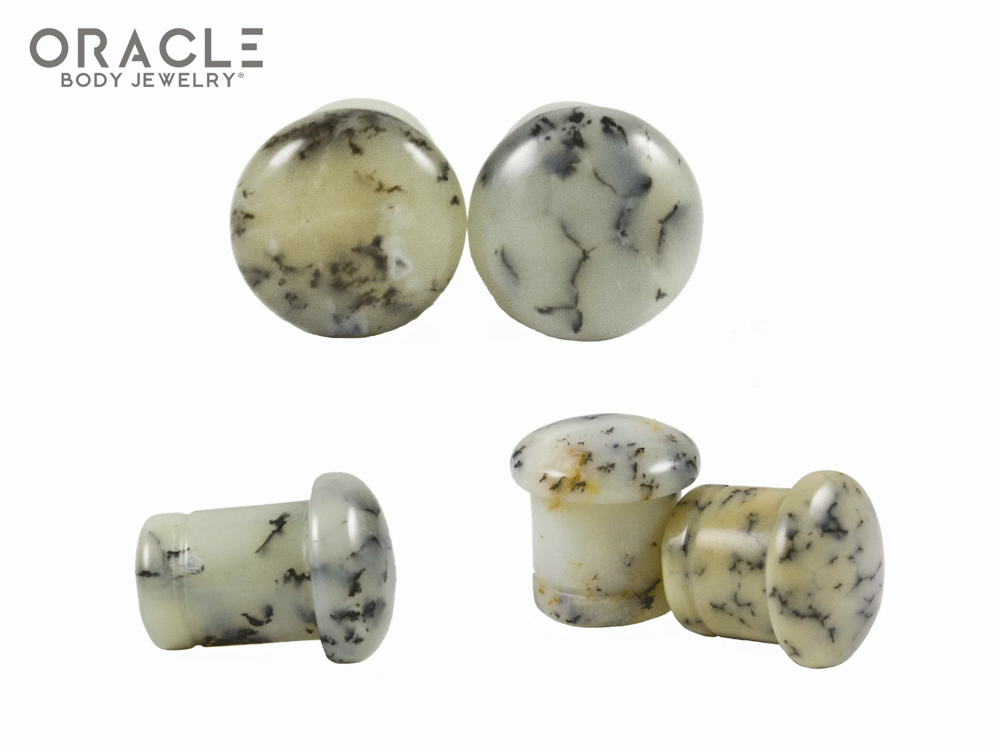 Dendritic Opal Single Flare Plugs - Image 2
