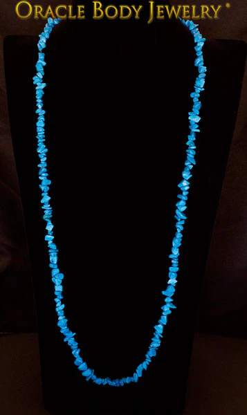 Dyed Howlite Chip Necklace - Image 2