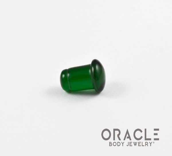 Emerald Dark Green Quartz Single Flare Plugs - Image 3
