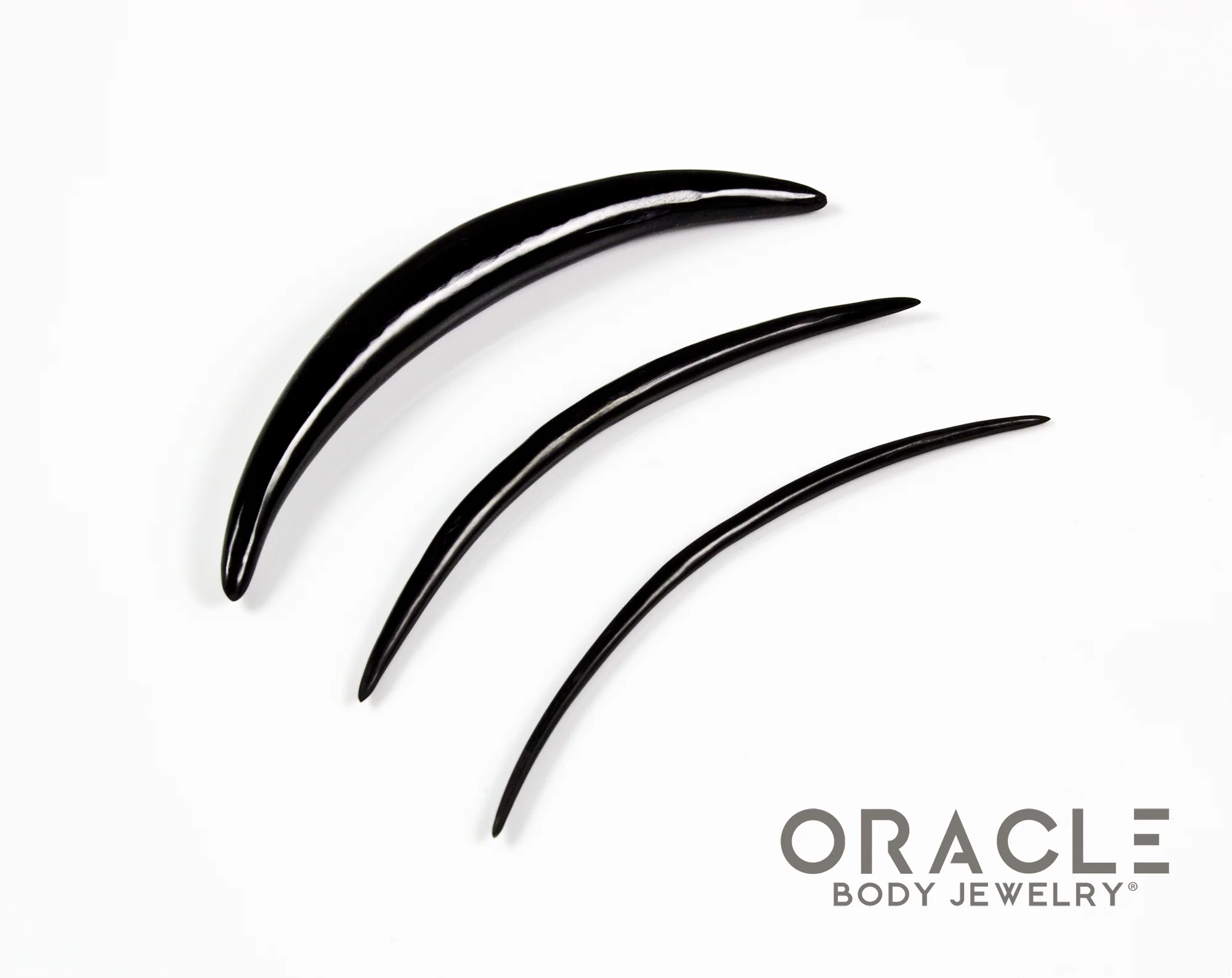 Extra Long 3" Plain Horn and Bone Tusks - Image 2