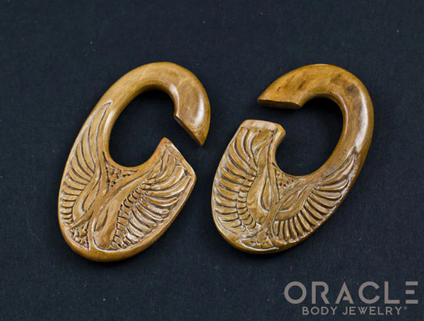 7/16" (11mm) Fossilized Mammoth Ivory C-Shape Wing Weights - Image 3