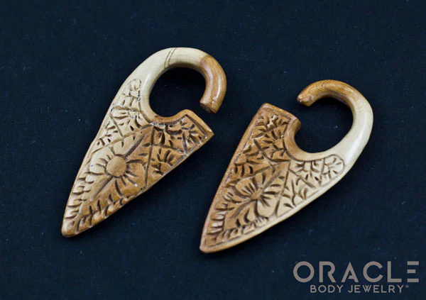 6g (4mm) Fossilized Mammoth Ivory Diamond Flowers - Image 3
