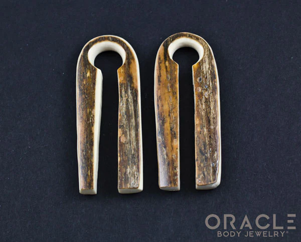 00g (9.5-10mm) Fossilized Mammoth Ivory Long Naga Weights - Image 4