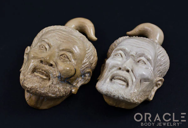 00g (9.5-10mm) Fossilized Mammoth Ivory Old Man - Image 3