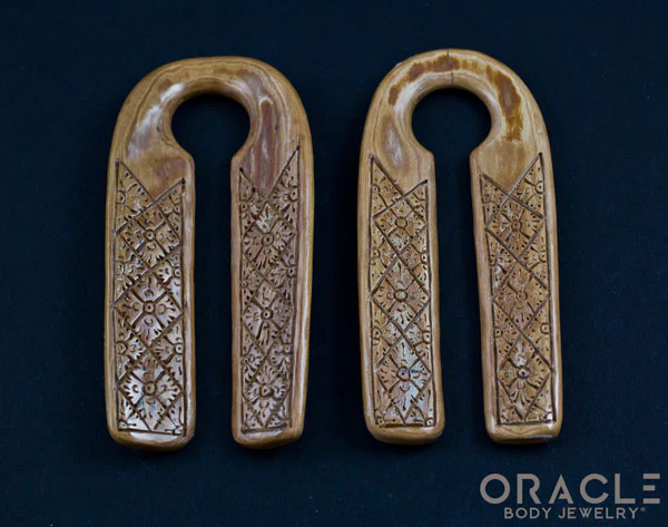 5/8" (16mm) Fossilized Mammoth Ivory Split Floral Weights - Image 4