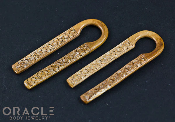 4g (5mm) Fossilized Mammoth Ivory Split Flower Weights - Image 3