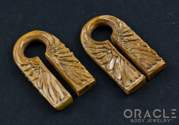 7/16" (11mm) Fossilized Mammoth Ivory Split Flowers - Image 2