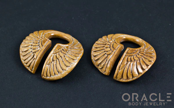 1/2" (12.5mm) Fossilized Mammoth Ivory Winged Weights - Image 3