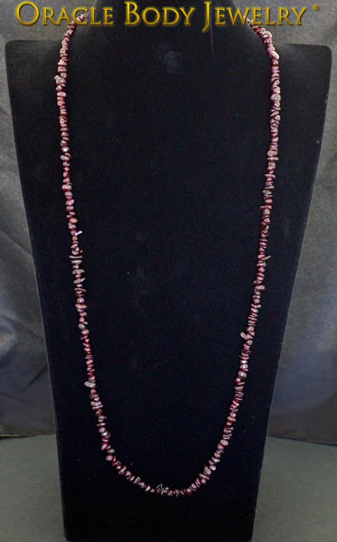 Garnet Chip Necklace - Image 2