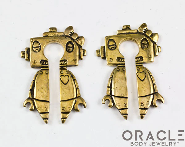Girl Lobe-Bot Brass Weights - Image 2