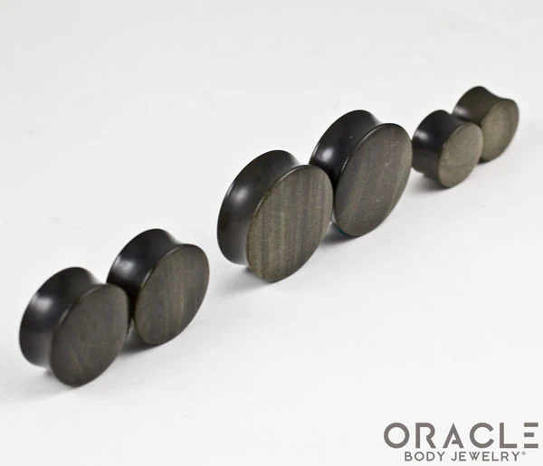 Golden Obsidian Double Flare Plugs - Image 2