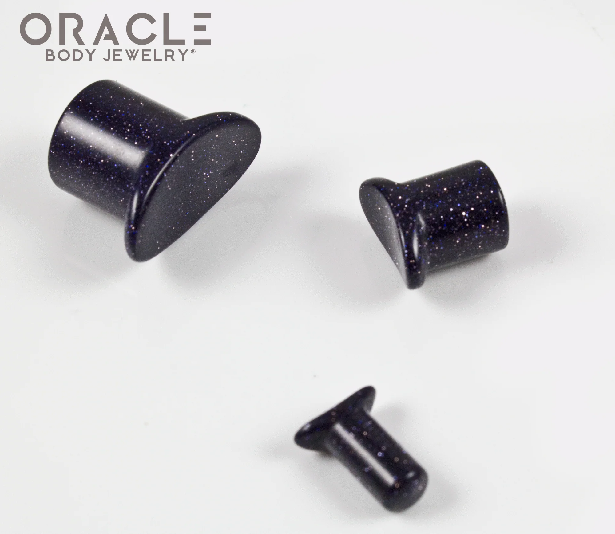 Blue Goldstone Labrets 8g Through 1/2" - Image 3