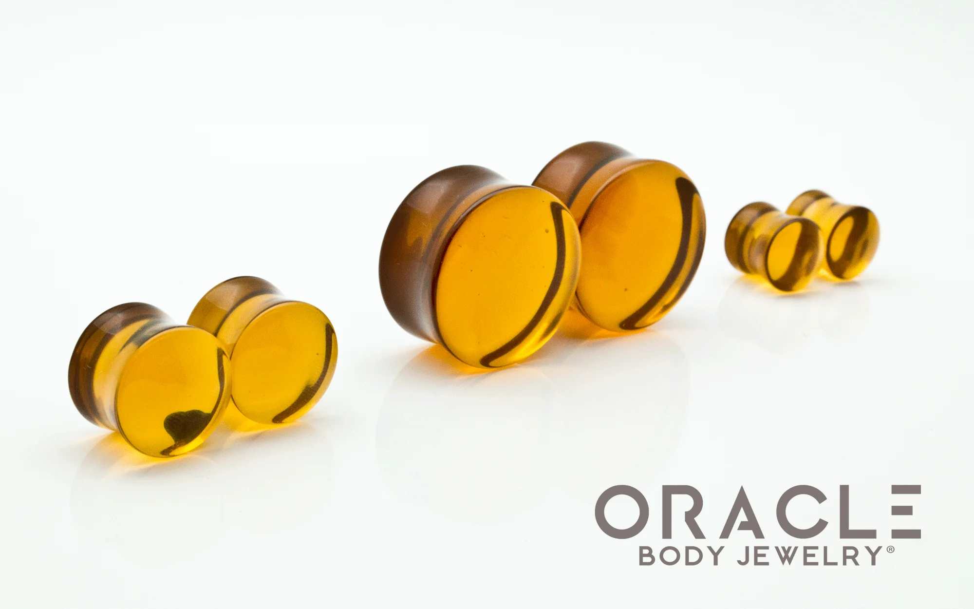 Honey Quartz Double Flare Plugs - Image 2