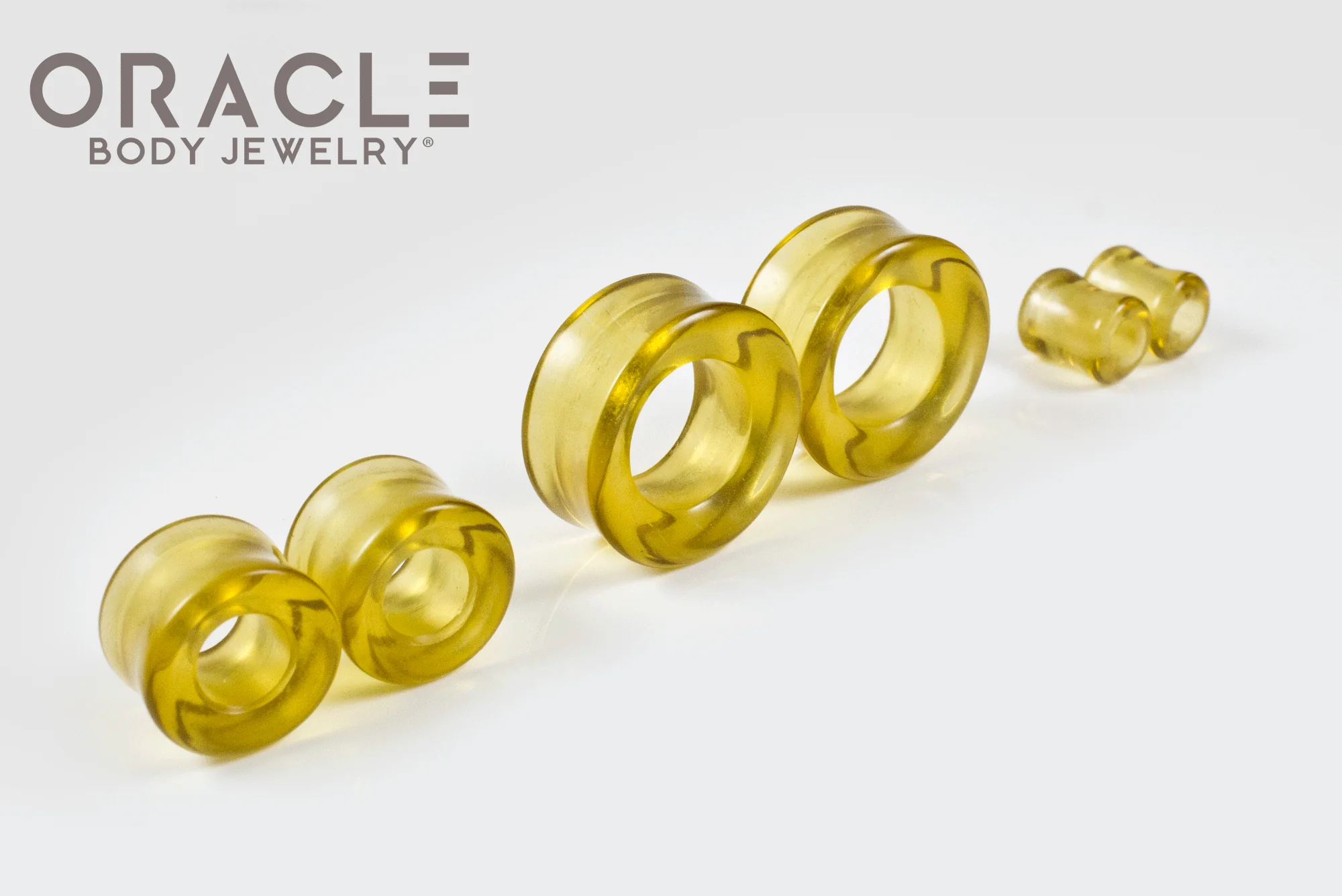 Honey Quartz Eyelets / Tunnels - Image 2