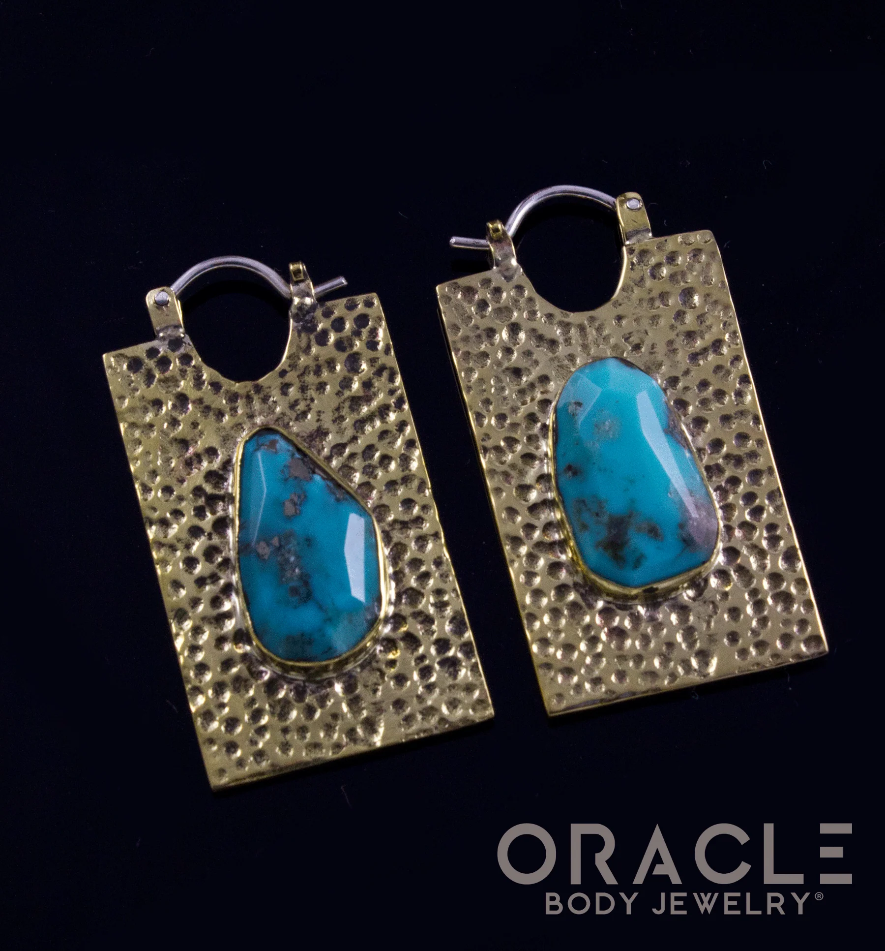 Kawaii with Faceted Free Form Natural Turquoise - Image 2