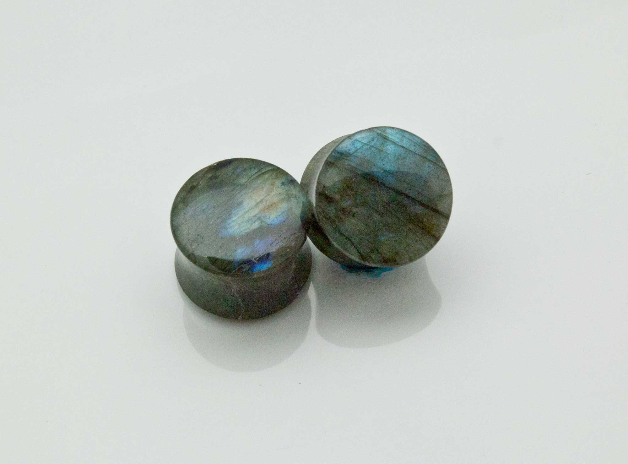 Labradorite Double Flare Plugs - Image 2