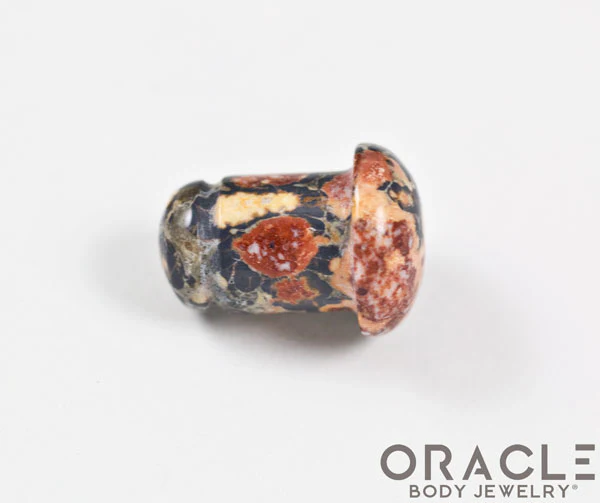 Leopardskin Jasper Single Flare Plugs - Image 3