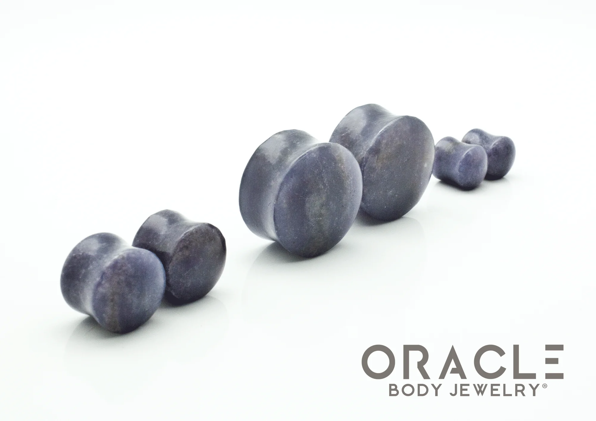 Lepidolite Double Flare Plugs - Image 2