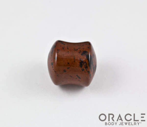Mahogany Obsidian Double Flare Plugs - Image 3