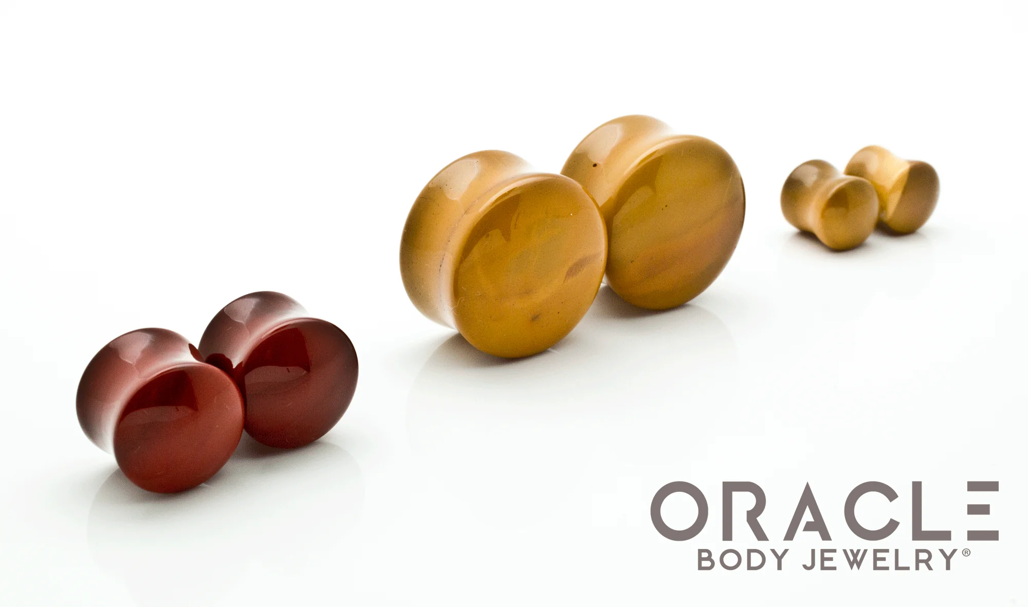 Mookaite Double Flare Plugs - Image 2