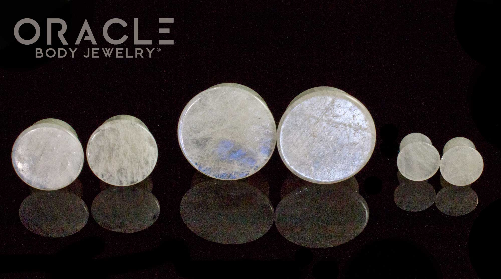 Moonstone Mayan Style Flare Plugs - Image 2