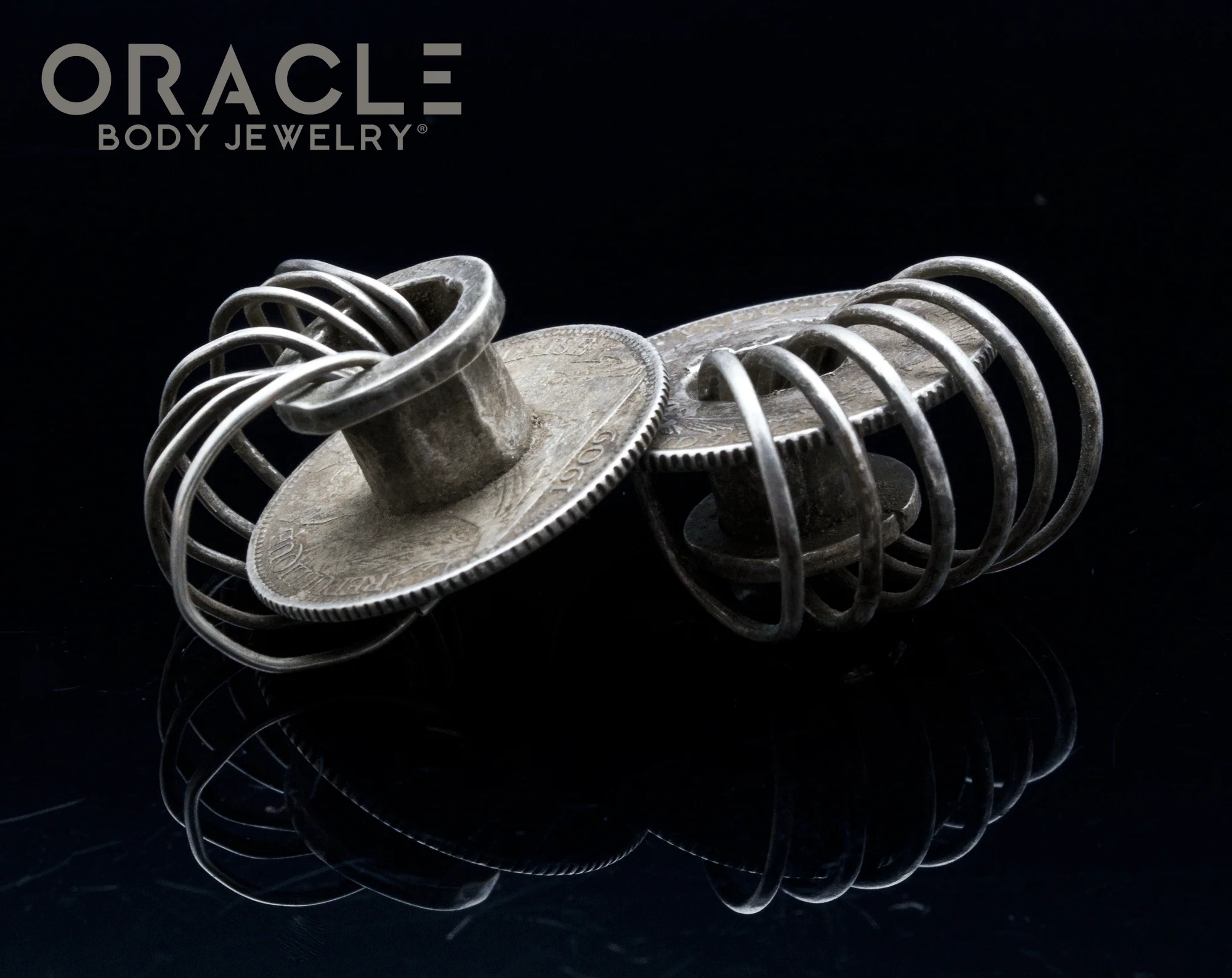 Old Silver French Indochina Hmong Ear Plugs - Image 3