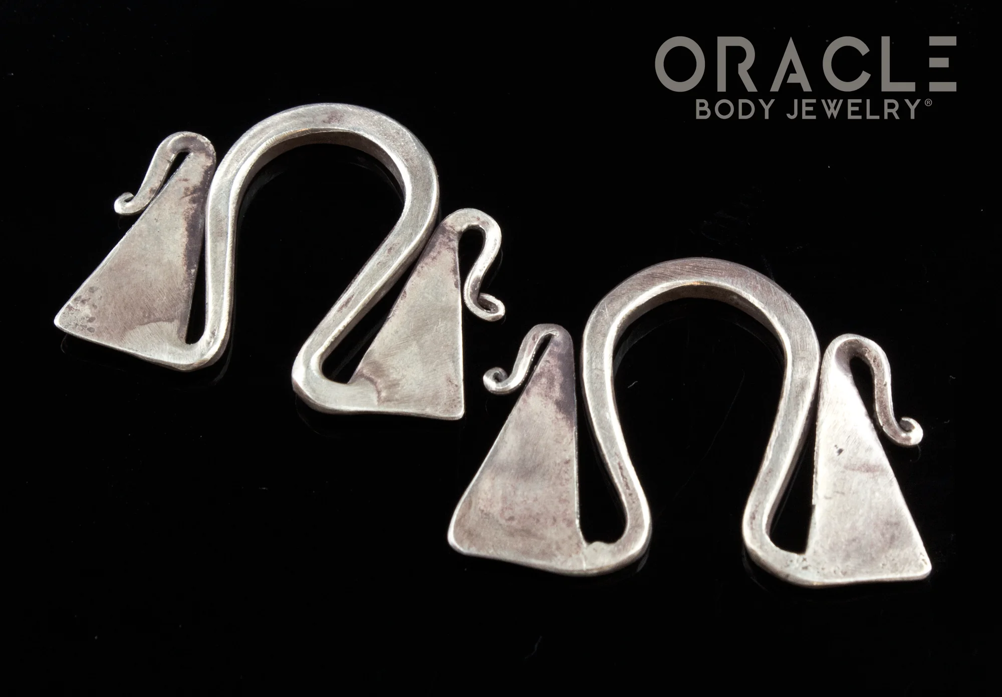 Old Silver Hmong Earrings - Image 2