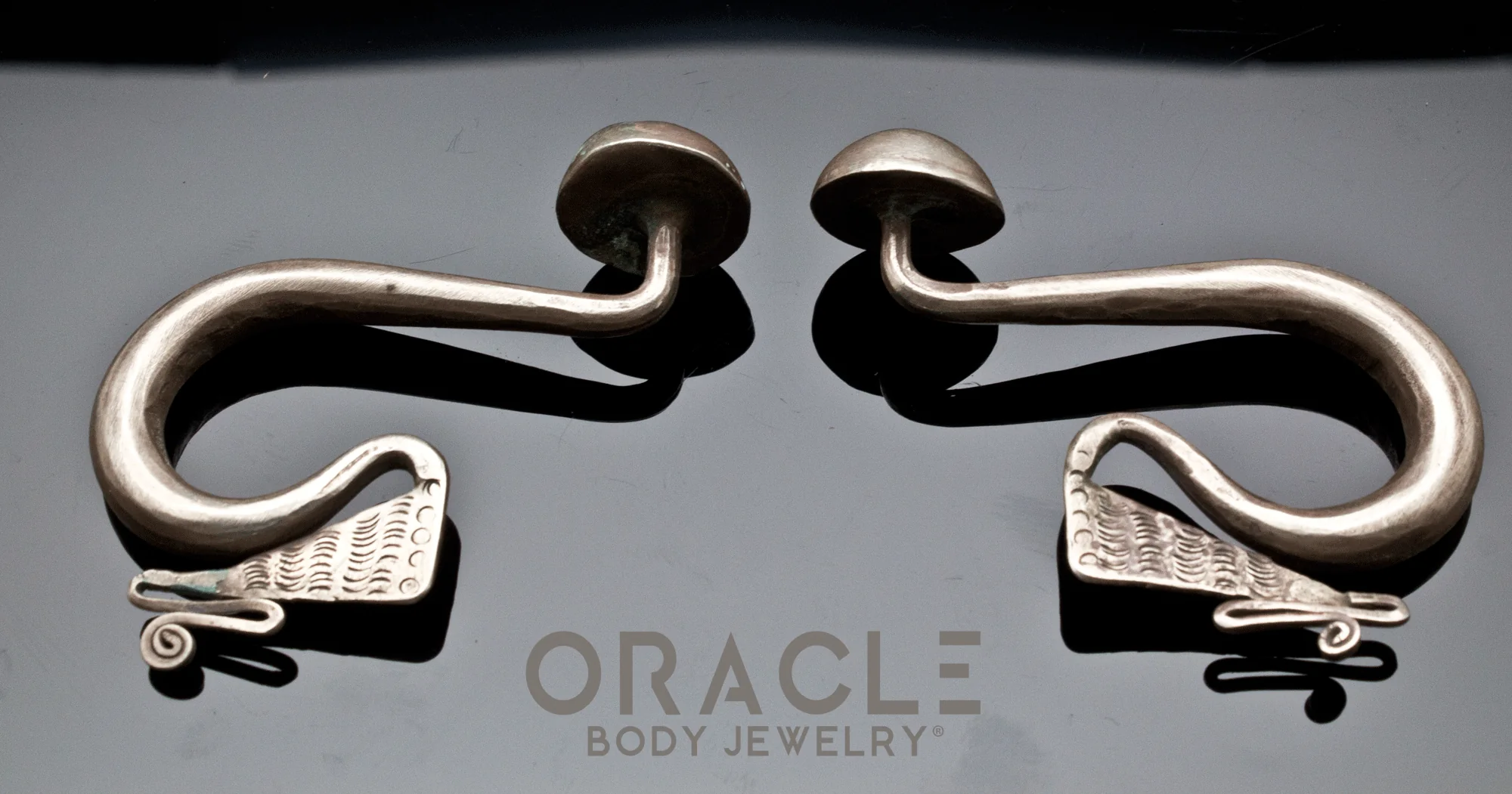 Old Silver Miao Earrings - Image 2