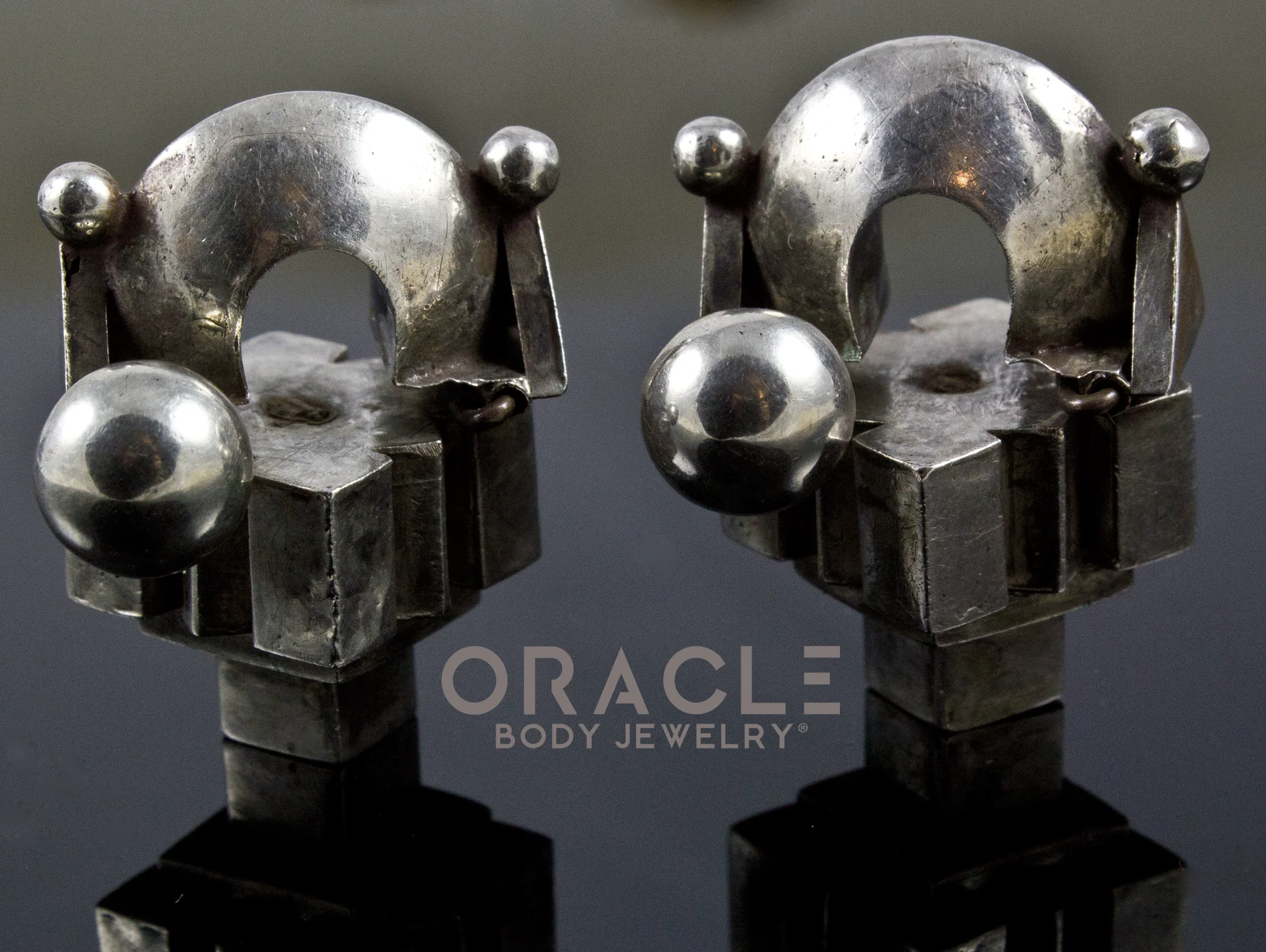 Old Silver Thandatti Ear Weights (Earrings) - Image 2