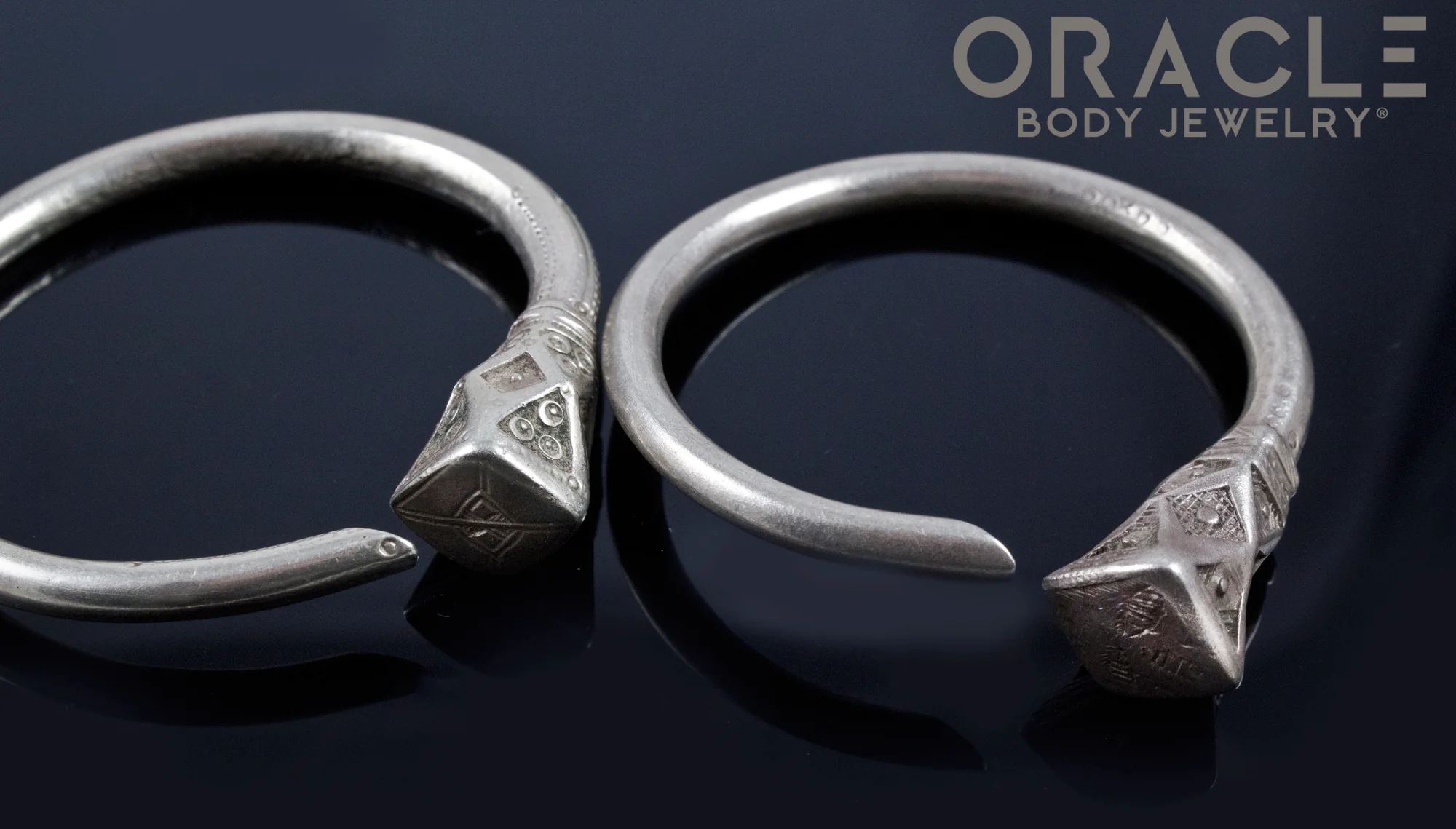 Old Tuareg Silver Earrings - Image 2