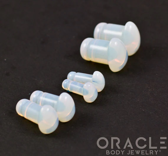 Opalite Single Flare Teardrop Plugs - Image 2