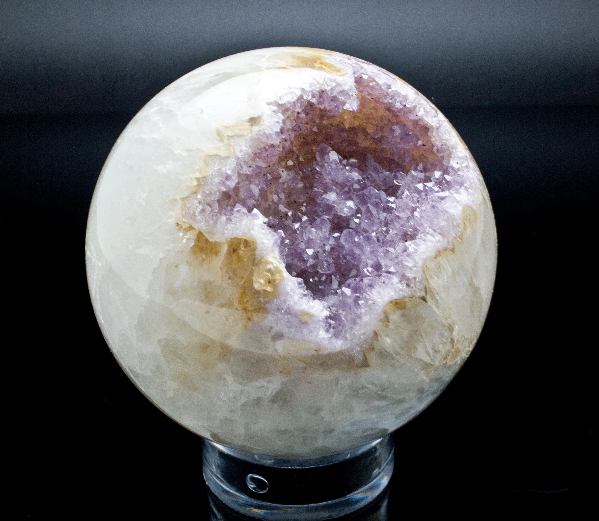 Quartz and Amethyst Sphere 90mm - Image 2