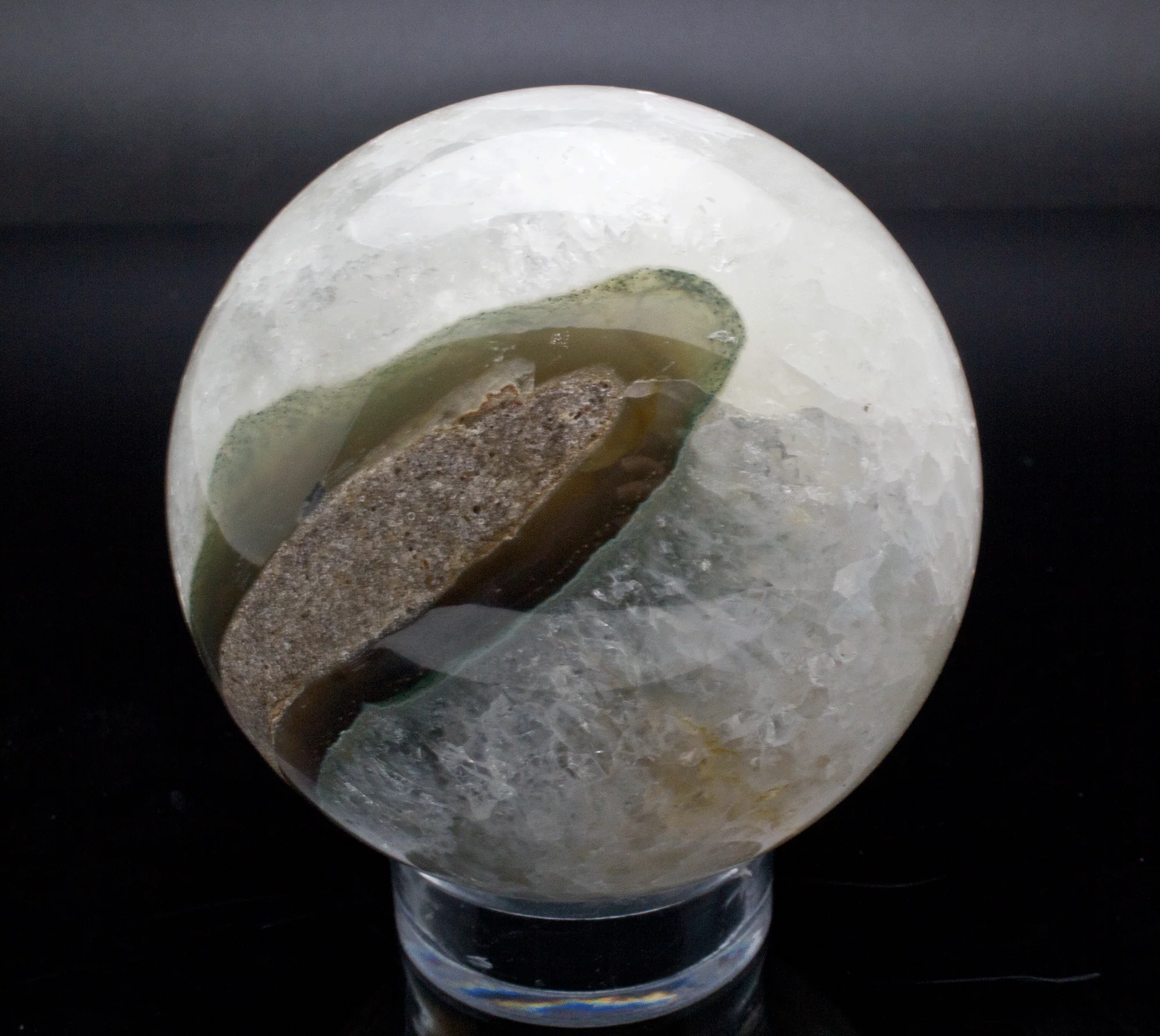 Quartz and Amethyst Sphere 90mm - Image 4